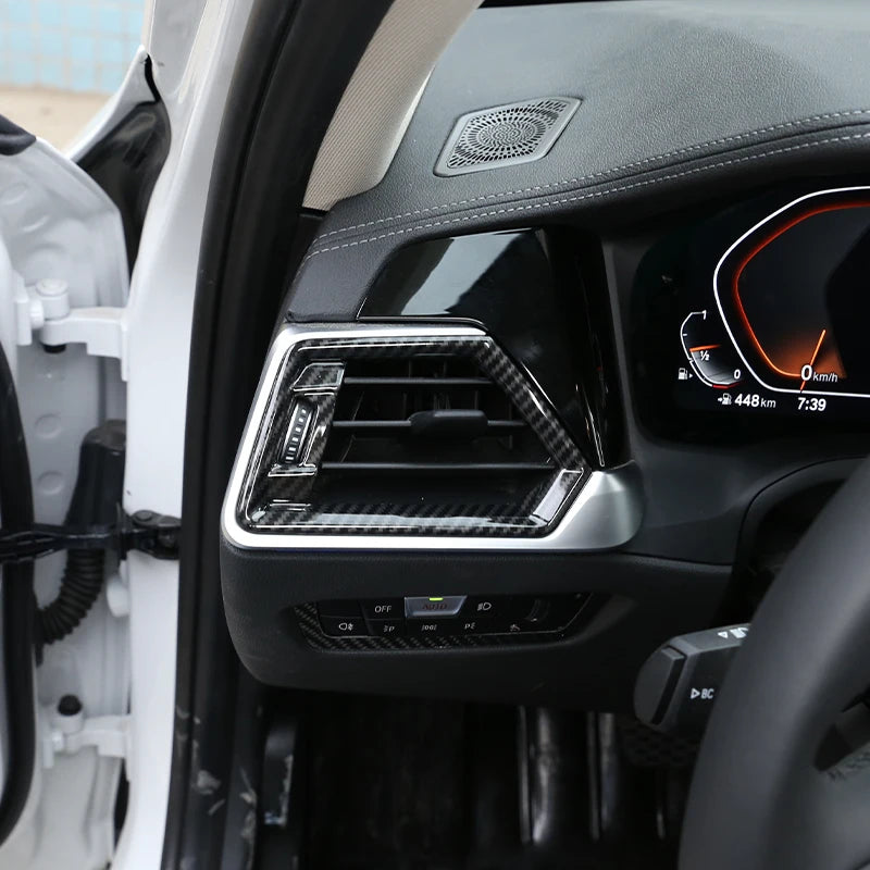 For BMW 3 Series G20 2020-2022 ABS Carbon Fiber Interior Kit Dashboard Console Gear Shift Panel Decoration Cover Trim Stickers