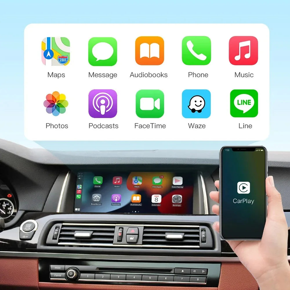 LEXXSON NEW Wireless CarPlay Android For BMW NBT CIC System 1 2 3 4 5 Series X1 X3 X4 X5 F20 F30 F31 F34 F10 F48 F25 F26 F15 F60