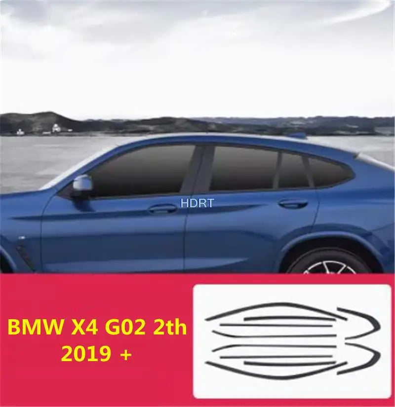 Sticker Glass Moulding Cover Black Window Strip Trim Frame For BMW X1 X2 X3 X4 X5 X6 X7 3 4 5 6 7 Series 2006-2023 Car Styling