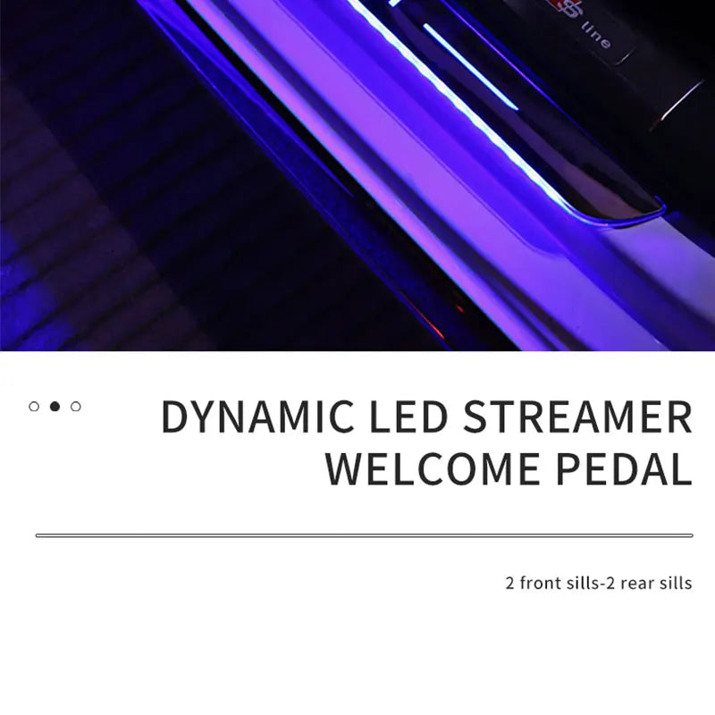 Customized Magnetic Car Door Sill Pedal Illuminated Lights Logo Infrared Sensor USB Charging Auto Scuff LED Threshold Plate Lamp