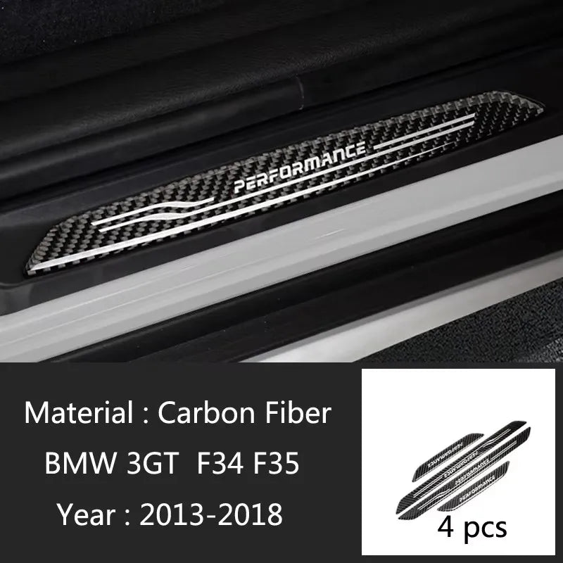 For BMW 1 2 3 4 5 Series F10 F20 F30 F34 X3 X5 X6 Accessories Welcome pedal Door Sill Scuff Plate Guards Protector Cover strip