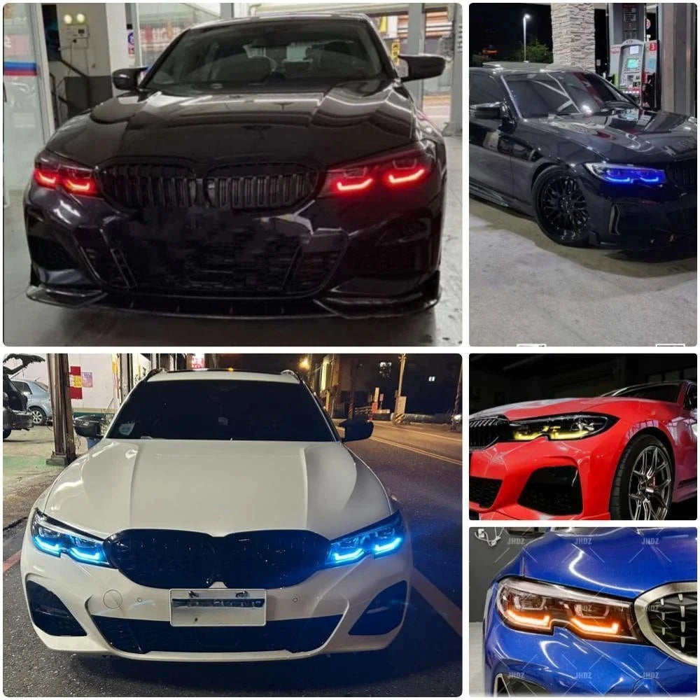 DRL Board Upgrade NO RGB Daytime Running Light Amber Yellow Blue Red For BMW G20 G21 LCI M340i M340iX 2019-2022 LED Headlight