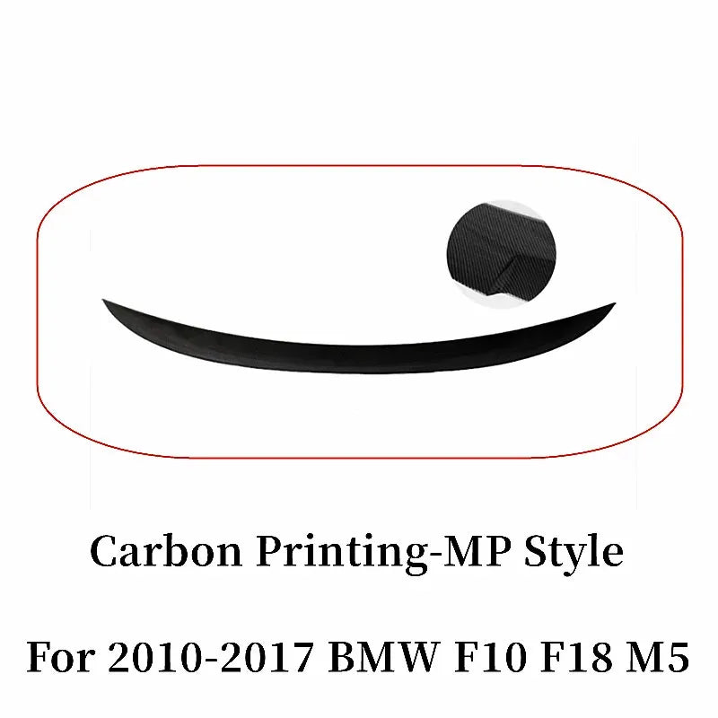 For BMW 5 Series F10 F18 M5 520i 525i 528i 530i 530i M4 M5 MP PSM Style Rear Trunk Lid Car Spoiler Wings Tuning Accessories Part