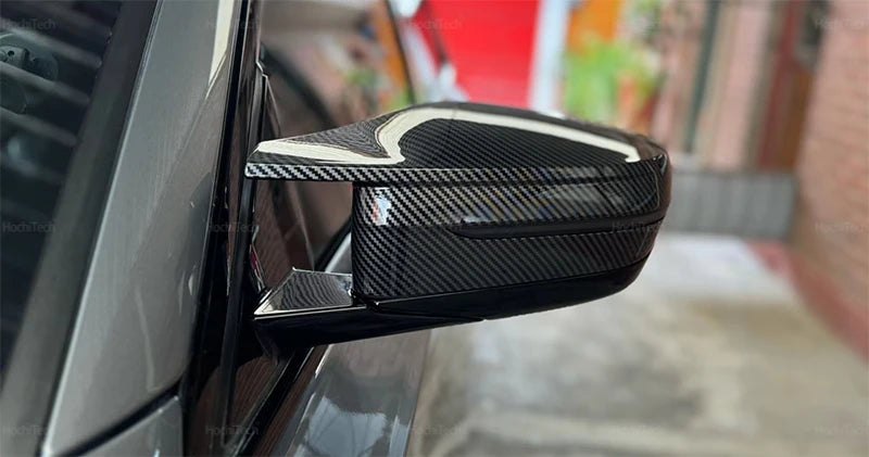 For BMW 3 4 5 7 8 Series G20 G21 G30 G38 G22 G23 G11 G12 G15 G16 Carbon Fiber Glossy Black Replacement Side Mirror Covers Cap