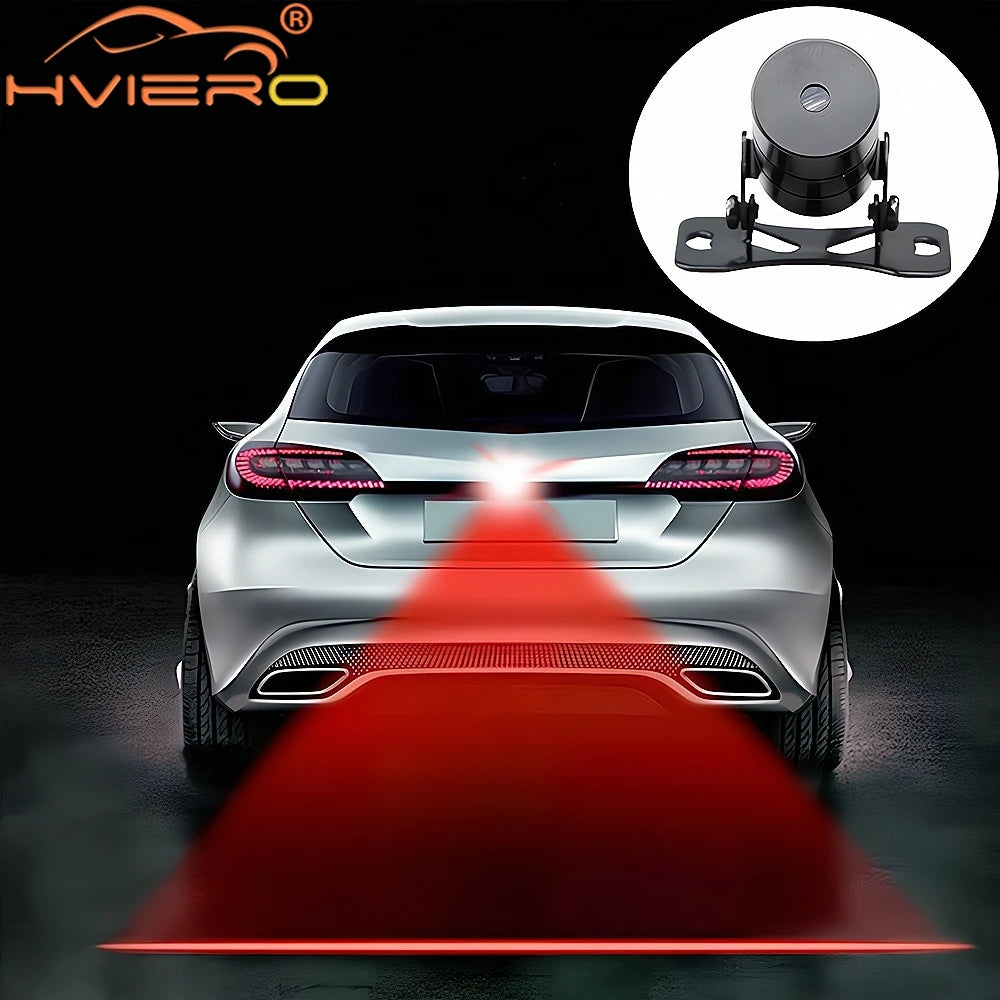 1Pcs Car Led Anti Collision Laser Tail Light 12V Fog Lamp Trunk Red Strobe Warning Brake Parking Rearing Signal Auto Accessories