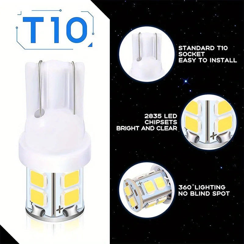 24pcs/Set Automobile LED Combination Light Car Interior Light T10 1156 Width Lamp Double-pointed Reading Light