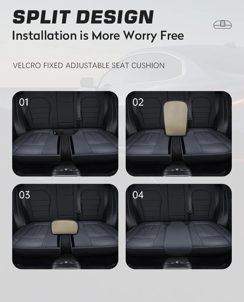 Nappa Leather Car Seat Cover Full Set 5 Seater Breathable Seat Cushion Cover Anti-Slip Full Wrap Driver Car Seat Protectors