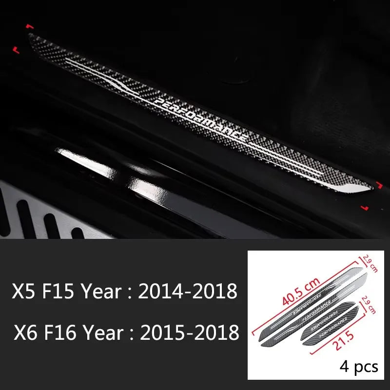 For BMW 1 2 3 4 5 Series F10 F20 F30 F34 X3 X5 X6 Accessories Welcome pedal Door Sill Scuff Plate Guards Protector Cover strip