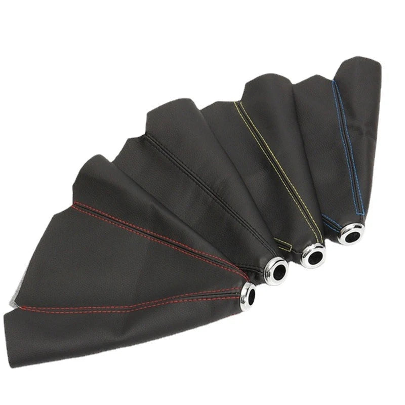 16mm Universal Car Gear Shift Collars Pu Leather Car Shift Collar Automatic Car Manual Shift Lever Knob Shift Boot Cover Legging