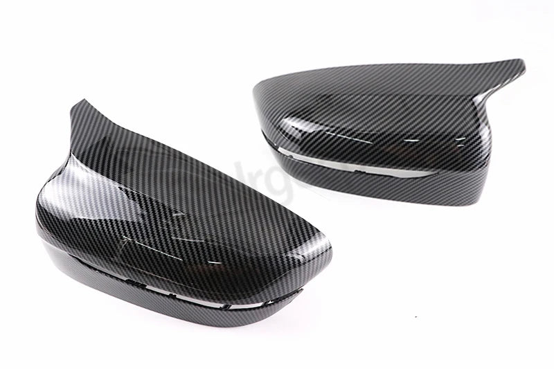 2Pcs Car Bright Black Side Rear View Mirror Cover Replacement For BMW 3 4 5 7 Series G20 G22 G30 G31 G38 G11 G12 2016 - 2022