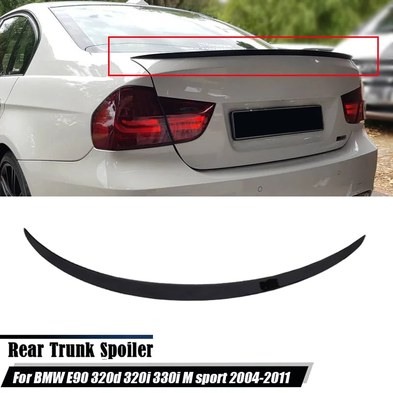 Boot lip spoiler for BMW 3 Series E90 saloon