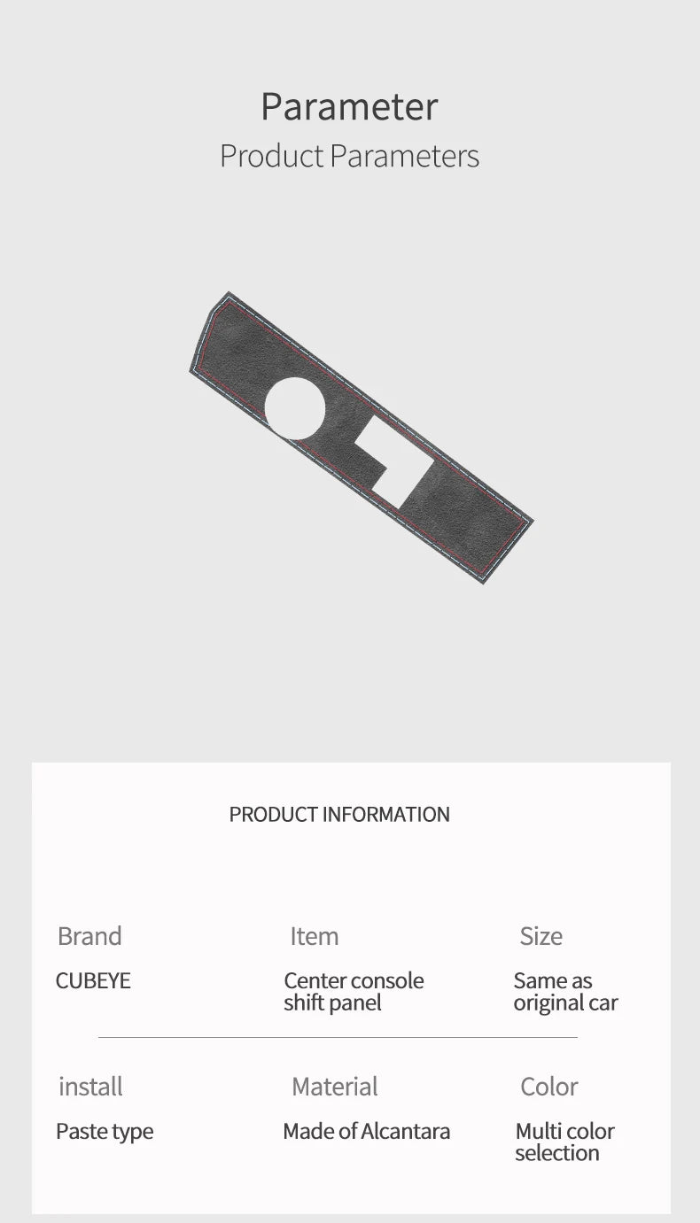 Made of Alcanrata For BMW G20 G22 G07 F44 i4 G29 X3 G01 X5 G05 G06 Gear Shifter Panel Frame Sticker Car Interior Trim Accessory