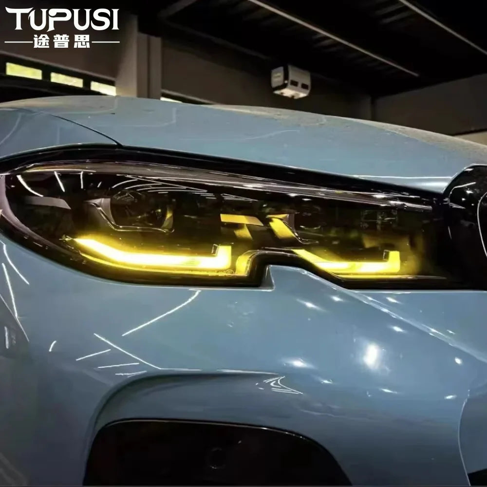 For BMW 3 Series G20 G21 G28 Yellow DRL LED Headlight New Condition Angel Eyes Light Daytime Running Atmosphere Light Accessory