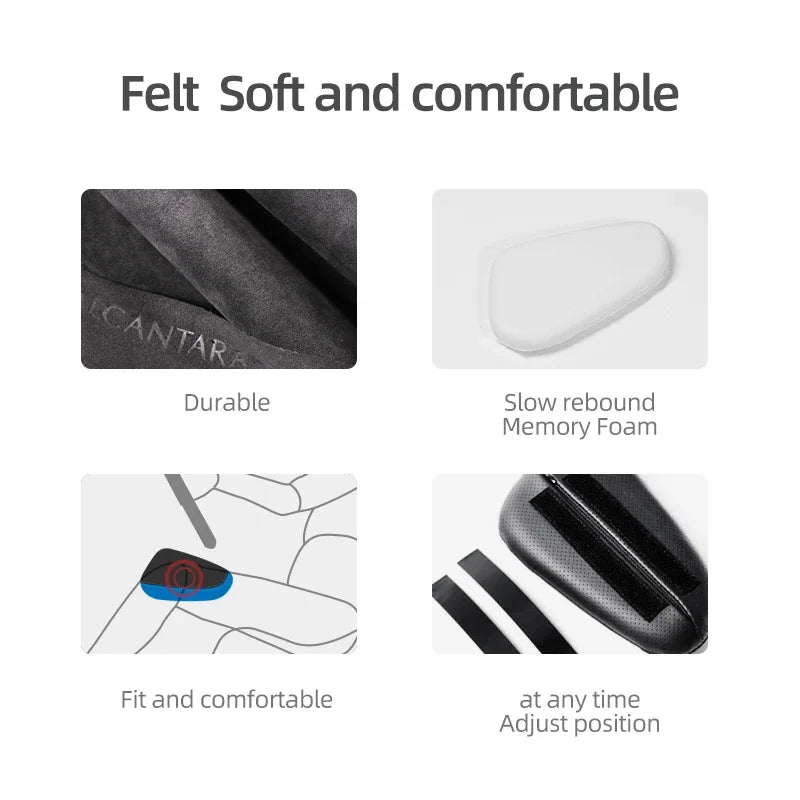 For BMW F30 F20 G20 G30 X3 G01 X5 E70 X6 E71 Made of Alcantara Car Door Armrest Elbow Pad Leg Support Cushion Anti-collision