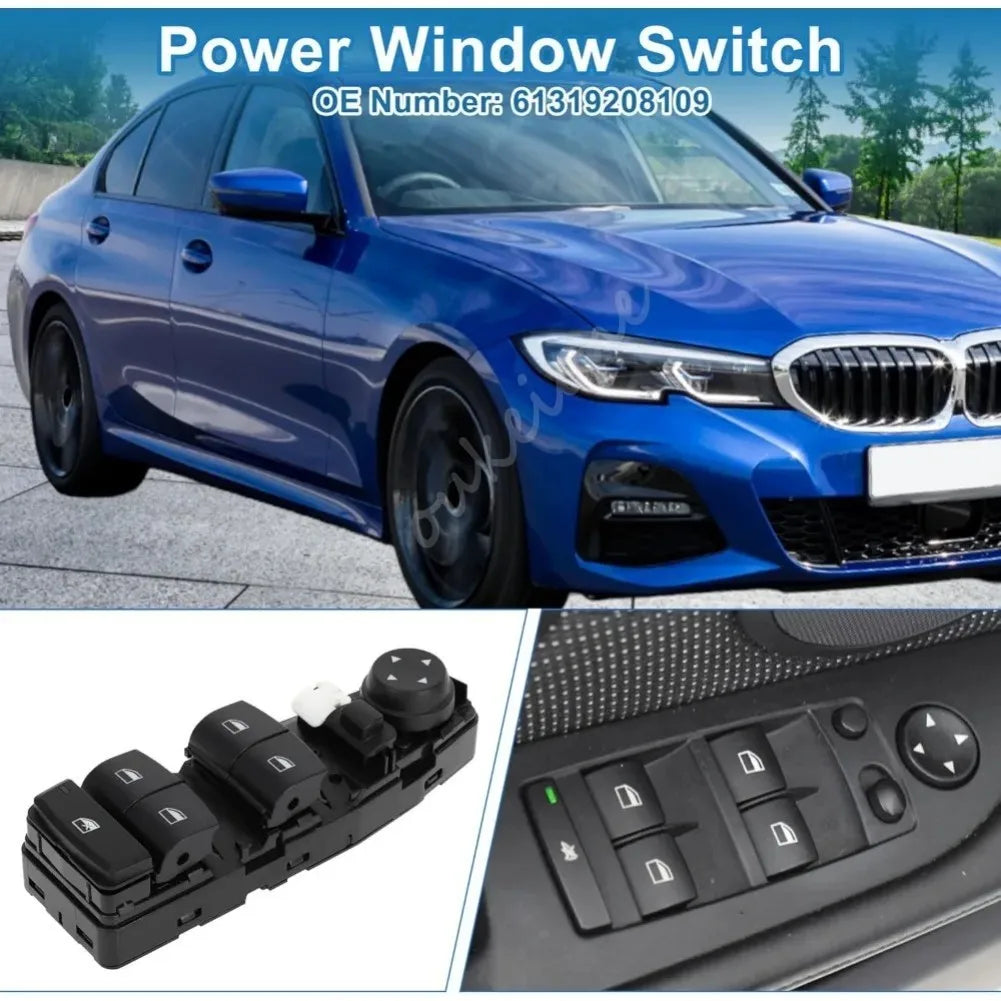 61319208109 For BMW F07 F10 F20 F25 F26 F30 F31 F45 F46 F48 F80 Front Electric Power Lifter Window Switch Button Car Accessories