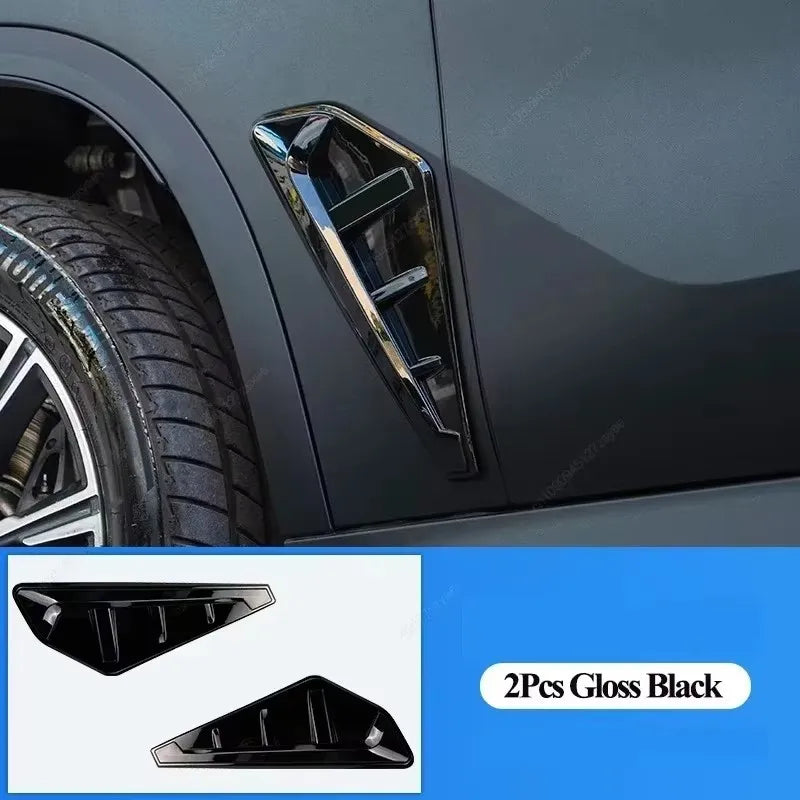 2Pcs For BMW X5 G05 X5M F95 2019-2022 Car Modified Side Spoiler Wind Knife Side Fender Vent Decoration Stickers Car-Styling