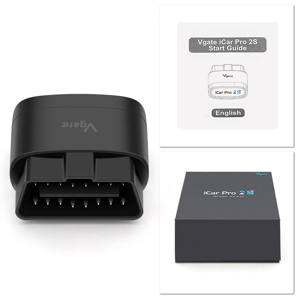 NEW Vgate iCar Pro 2S ELM327 Bluetooth 5.2 V2.3 Car OBD Scanner Upgraded EV Auto Diagnostic Tool BimmerCode for IOS Android PC