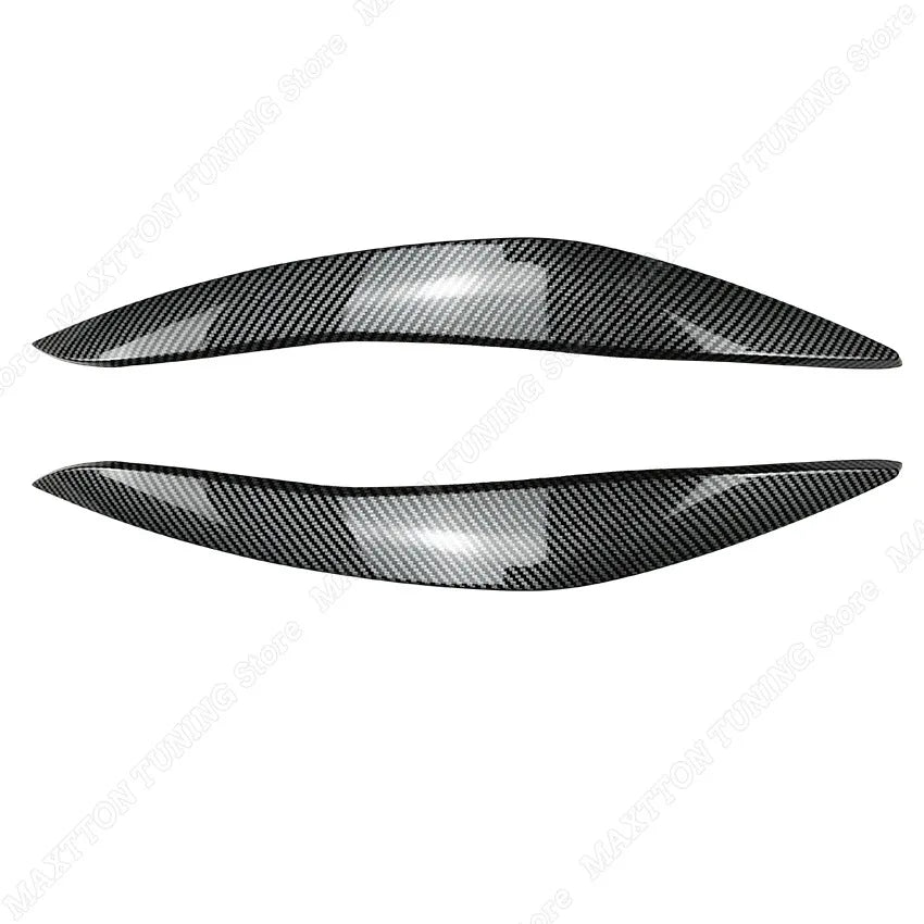 For BMW 5 Series F10 F11 2011-2014 Car Eyelid Front Headlight Eyebrow Cover Eye Lid Trim Sticker Gloss Black ABS Car Accessories