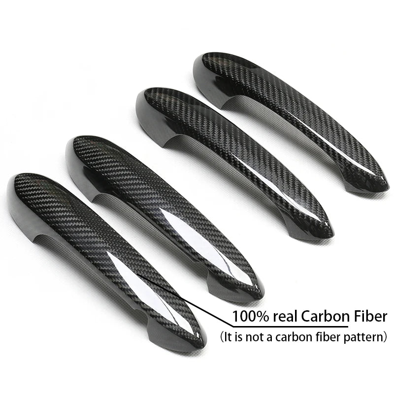 Real Carbon Fiber Car Door Handle Decoration For BMW 3 4 5 6 7 8 X Series X3 X4 X5 X6 X7 G01 G02 G05 G06 F90 G20 G22 G30 G38 G32