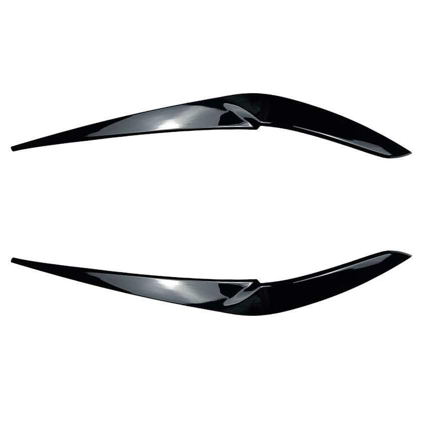 For BMW X5 G05 X6 G06 2018 2019-2021 2022 Car Front Headlight Eyelid Eyebrow Trims Carbon/Gloss Black ABS Plastic Accessories