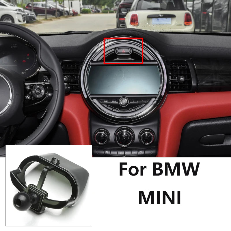 Car Special Phone Holder Stand 17mm Ball Head Base Interior GPS Mount Bracket For BMW 1/2/3/4/5/7 Series/X1X2/X3/X4/X5/X6/X7