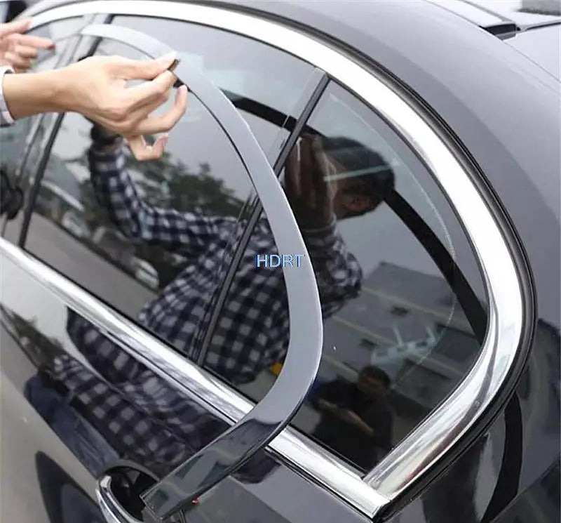Sticker Glass Moulding Cover Black Window Strip Trim Frame For BMW X1 X2 X3 X4 X5 X6 X7 3 4 5 6 7 Series 2006-2023 Car Styling