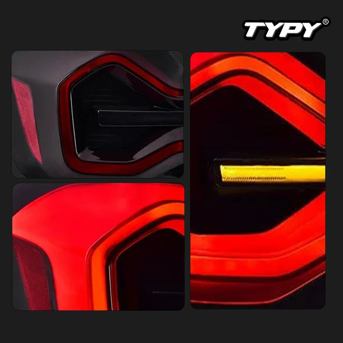 TYPY 4 PCS For BMW X3 G08 G01 Car Tail Light Assembly Fog Reverse Brake Flowing Water Flicker LED Tail Lamps Rear Taillights