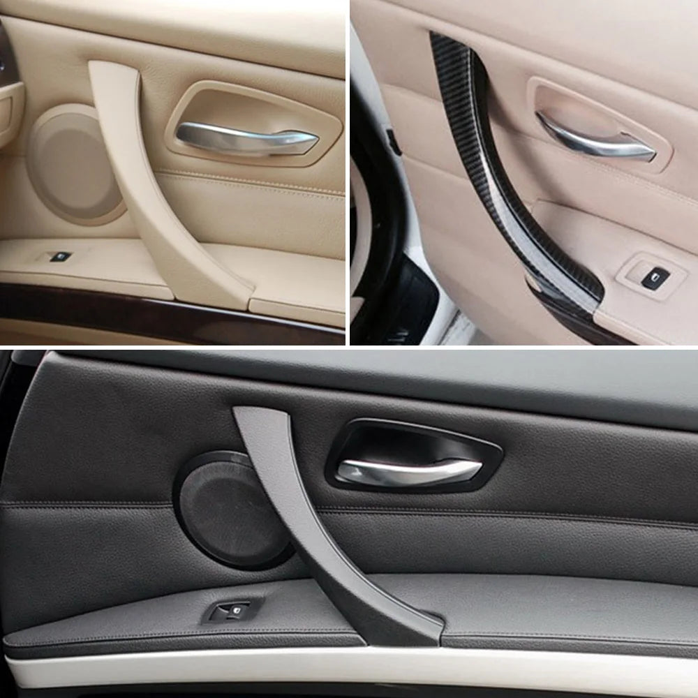 LHD RHD Interior Door Pull Handle Kit With Cover Trim Assembly Replacement For BMW 3 Series E90 E91 E92 316 318 320 325 328i