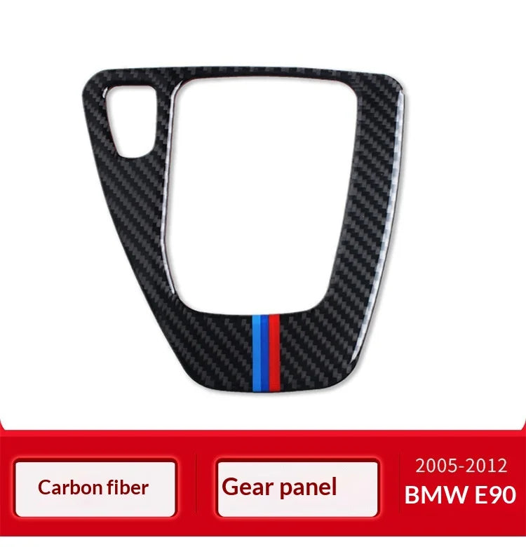 Applicable For Bmw 05-12Style E90/E92/E93 Gear Panel Decorative Frame Gear Carbon Fiber Interior Modification