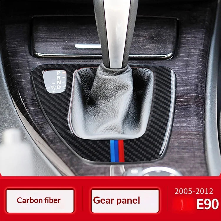 Applicable For Bmw 05-12Style E90/E92/E93 Gear Panel Decorative Frame Gear Carbon Fiber Interior Modification
