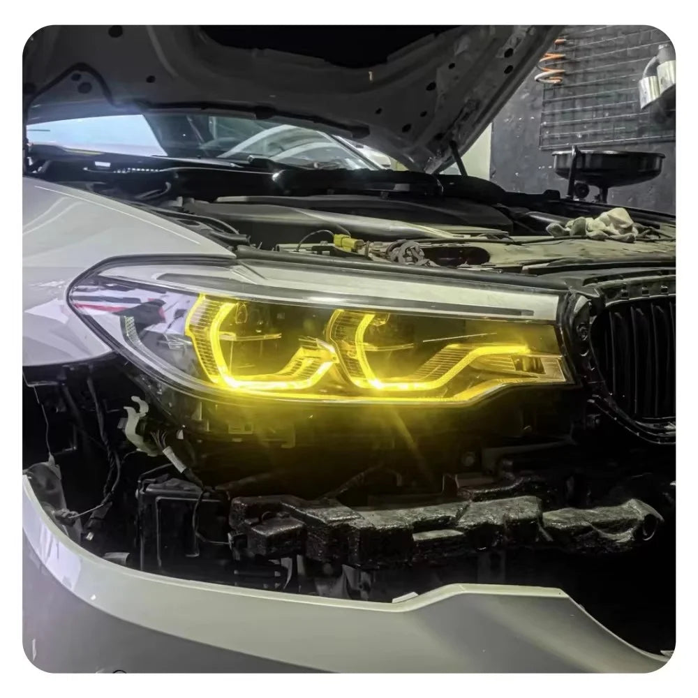 Yellow Blue DRL Modules For BMW 5 Series G30 M5 F90 520i 530i 540i G32 GT 2017 2018 2019 Adaptive LED Headlight Red Angel Eye