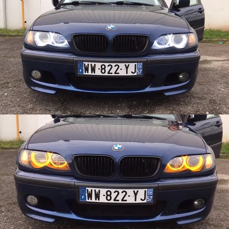 For BMW 3 Series E46 316i 318i 320d 323i 328i 330i 325xi 330d 1998-2005 Excellent LED Cotton Angel Eyes Rings Daytime Light