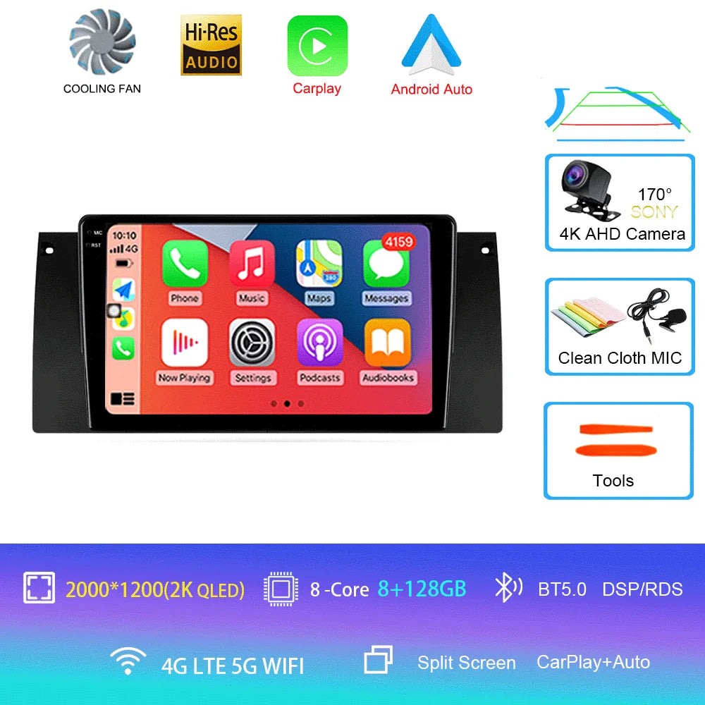 Android Autoradio 15 For BMW X5 E39 E53 1999 - 2006  Multimedia Video Player Stereo Navigation GPS No 2din 2 din dvd