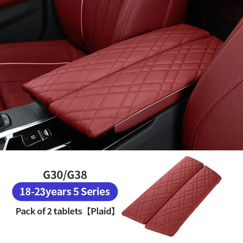 2pc Car Armrest Box Pad Auto Central Arm Rest Box Cover Protect Mat Interior Styling Accessory For BMW G30 G38 G32 6GT 2018-2023