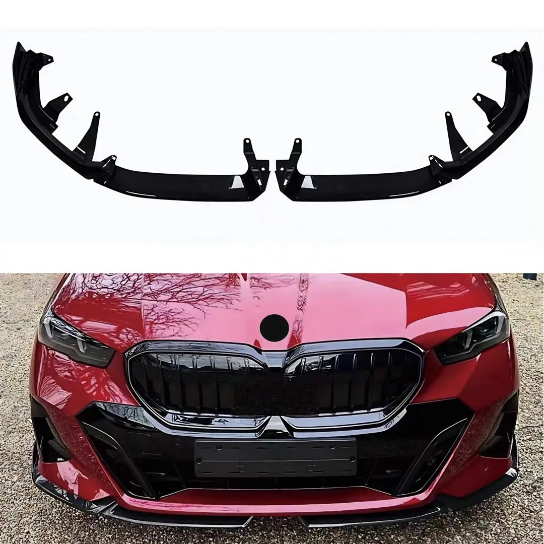 Front Lip Spoiler, Gloss Black, for BMW 5 Series G60 / G61 (2023+)