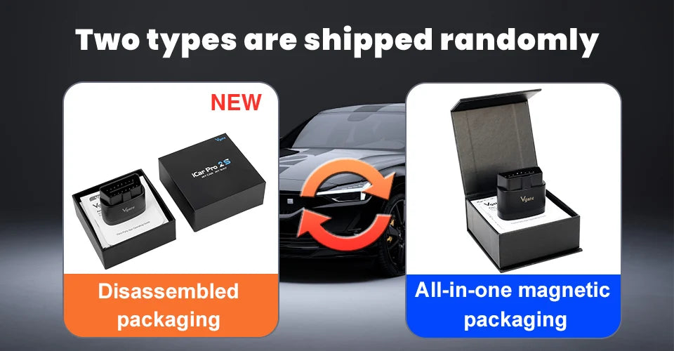 NEW Vgate iCar Pro 2S ELM327 Bluetooth 5.2 V2.3 Car OBD Scanner Upgraded EV Auto Diagnostic Tool BimmerCode for IOS Android PC