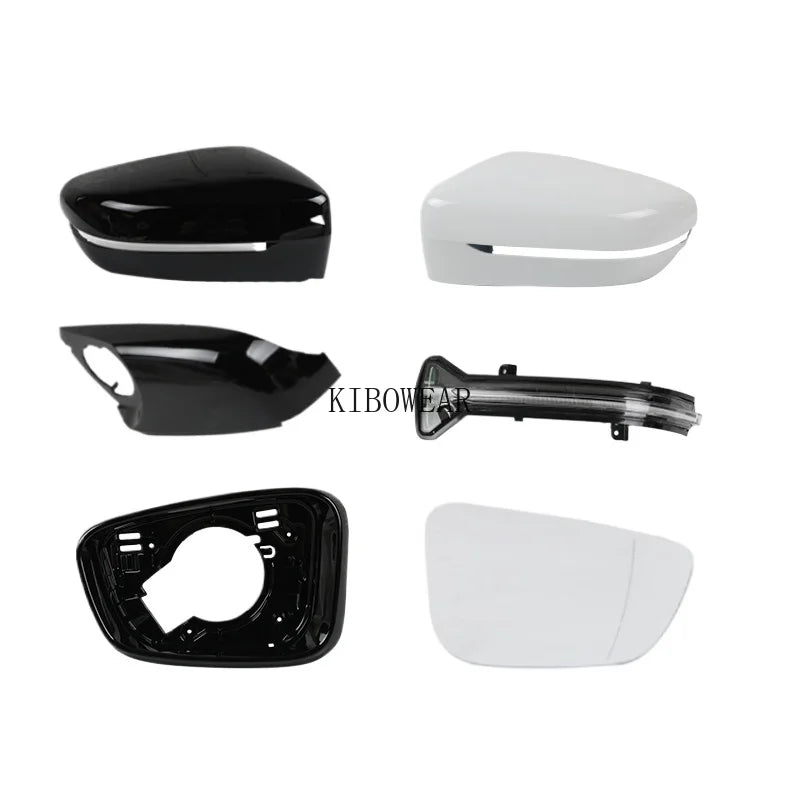 1pc Side Mirror Cover Frame Glass trim Bottom For BMW G38 G12 G20 G30 G31 G32 G15 G16 G11 5 6 7 8 3 Series 2016 2022 Auto