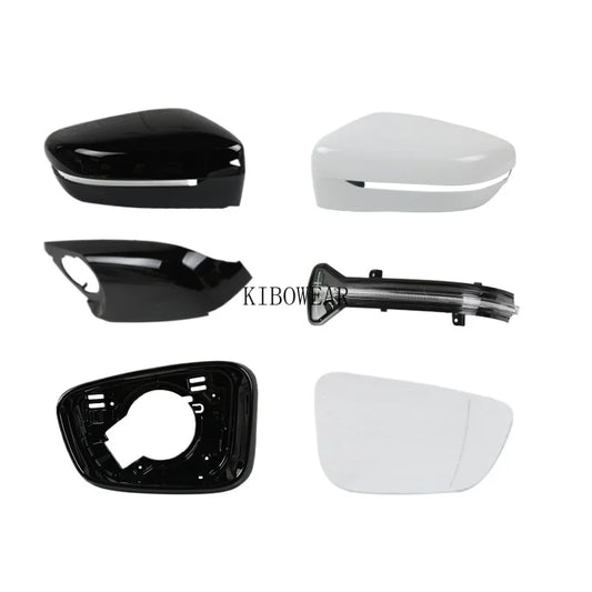 1pc Side Mirror Cover Frame Glass trim Bottom For BMW G38 G12 G20 G30 G31 G32 G15 G16 G11 5 6 7 8 3 Series 2016 2022 Auto