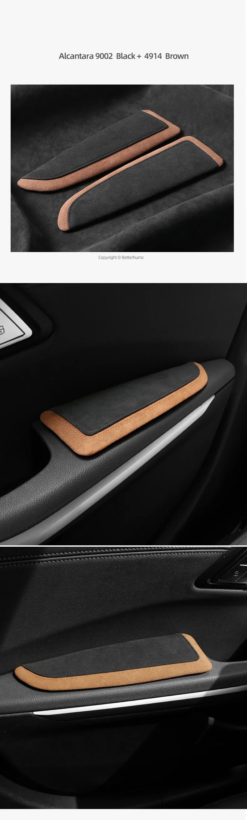 For BMW F30 F20 G20 G30 X3 G01 X5 E70 X6 E71 Made of Alcantara Car Door Armrest Elbow Pad Leg Support Cushion Anti-collision