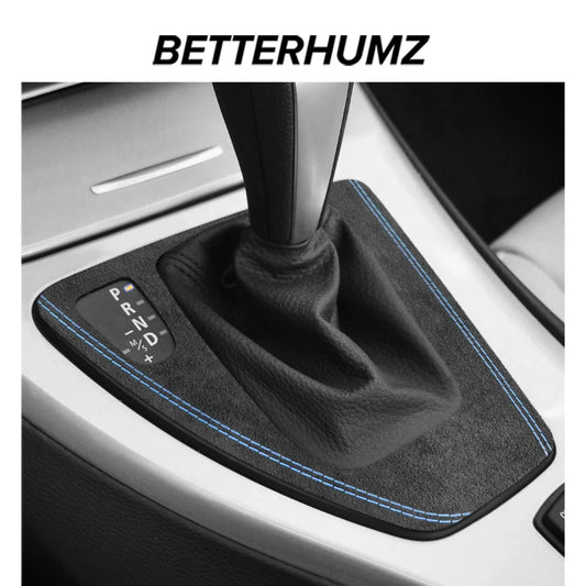 For BMW Series 3 E90 E92 E93 2005-2012 Car Interior Gear Shifter Panel Trims Stickers Made of Alcantara Performance Accessories