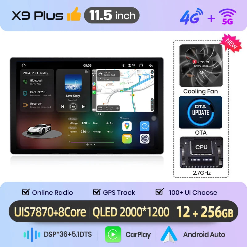 Junsun 7" Wireless CarPlay Android Auto Car Radio for BMW E46 M3 318 320 325 330 335 Multimedia Wireless Apple CarPlay Smart Intelligent Systems IPS Touch Screen Stereo Video Player 2 Din Autoradio Head Unit Navigation BT GPS