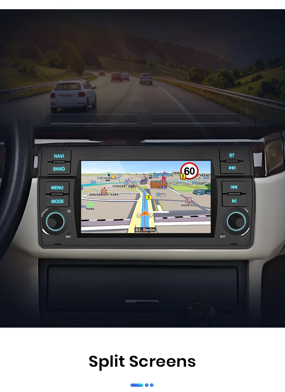 Junsun 7" Wireless CarPlay Android Auto Car Radio for BMW E46 M3 318 320 325 330 335 Multimedia Wireless Apple CarPlay Smart Intelligent Systems IPS Touch Screen Stereo Video Player 2 Din Autoradio Head Unit Navigation BT GPS
