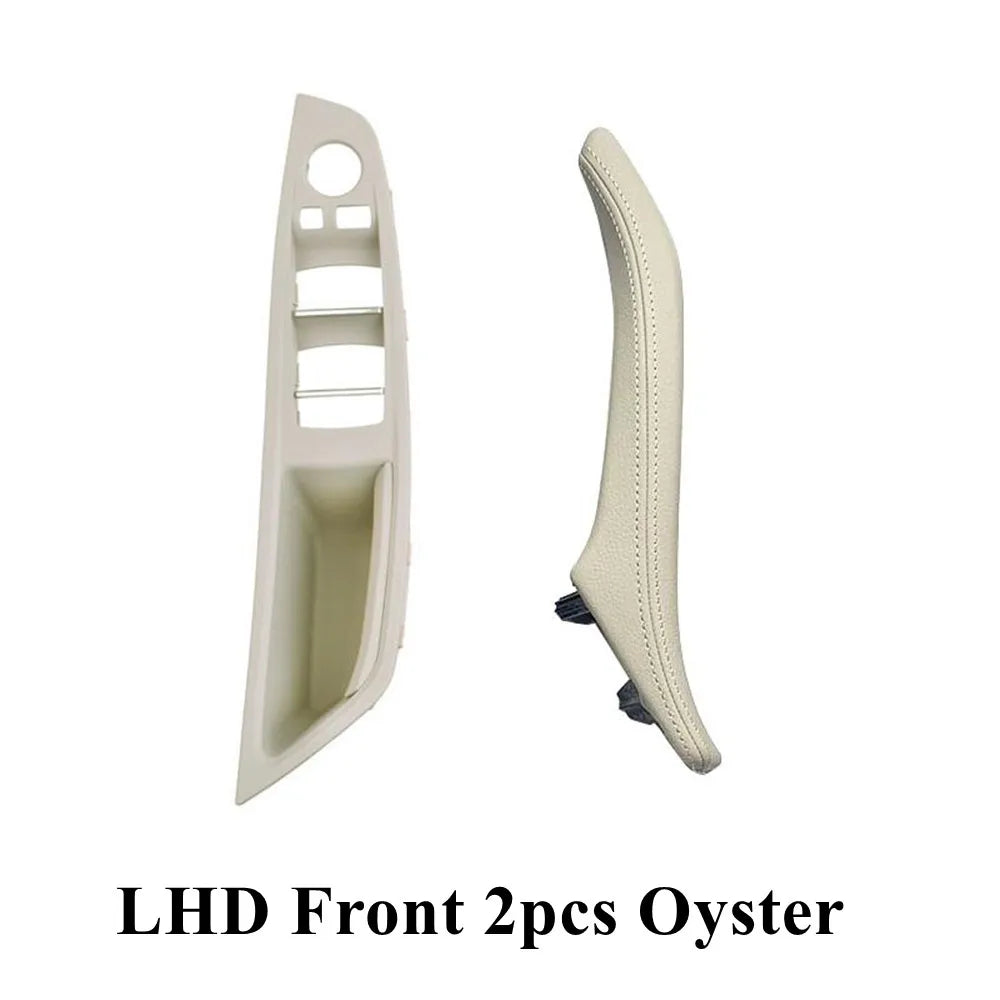 Left Hand Drive LHD Leather Interior Door Pull Handle Assembly Set for BMW 5 Series F10 F11 F18 520 523 525 528 530 535