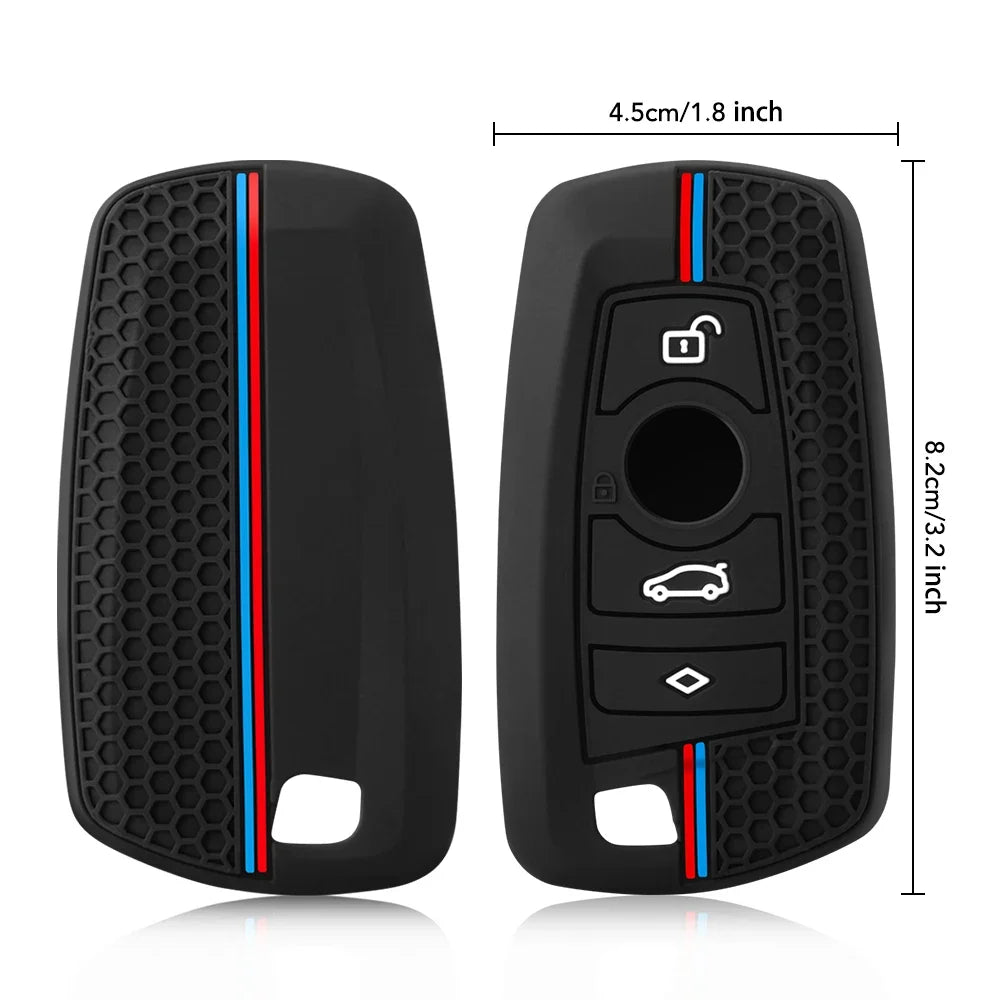 Silicone Car Key Case Cover Shell Fob for BMW F30 F31 F32 F34 F20 F21 F07 F10 1 3 5 7 Series X1 X3 G01 X4 G02 X5 F15 F16 M3 M4
