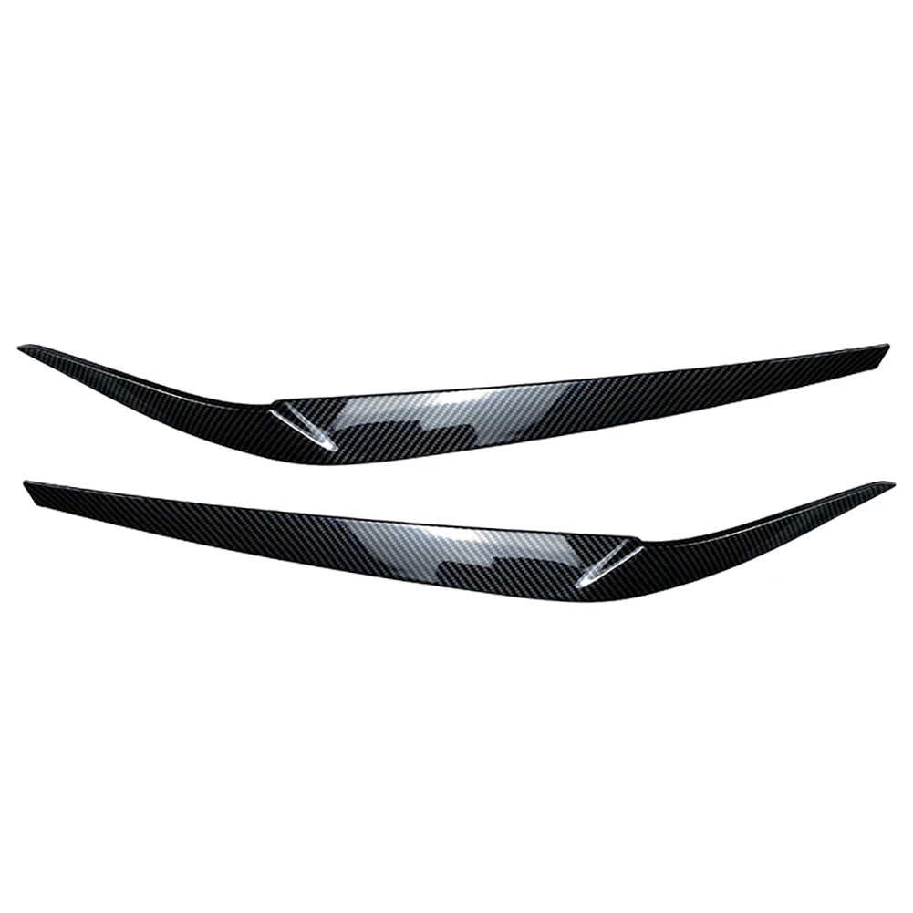 Car Front Headlight Eyebrow Eyelid Cover Trim For BMW 5 Series G30 G31 G38 F90 M5 525I 530I 540I 2017 2018 2019 2020 2021