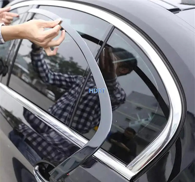 Sticker Glass Moulding Cover Black Window Strip Trim Frame For BMW X1 X2 X3 X4 X5 X6 X7 3 4 5 6 7 Series 2006-2023 Car Styling