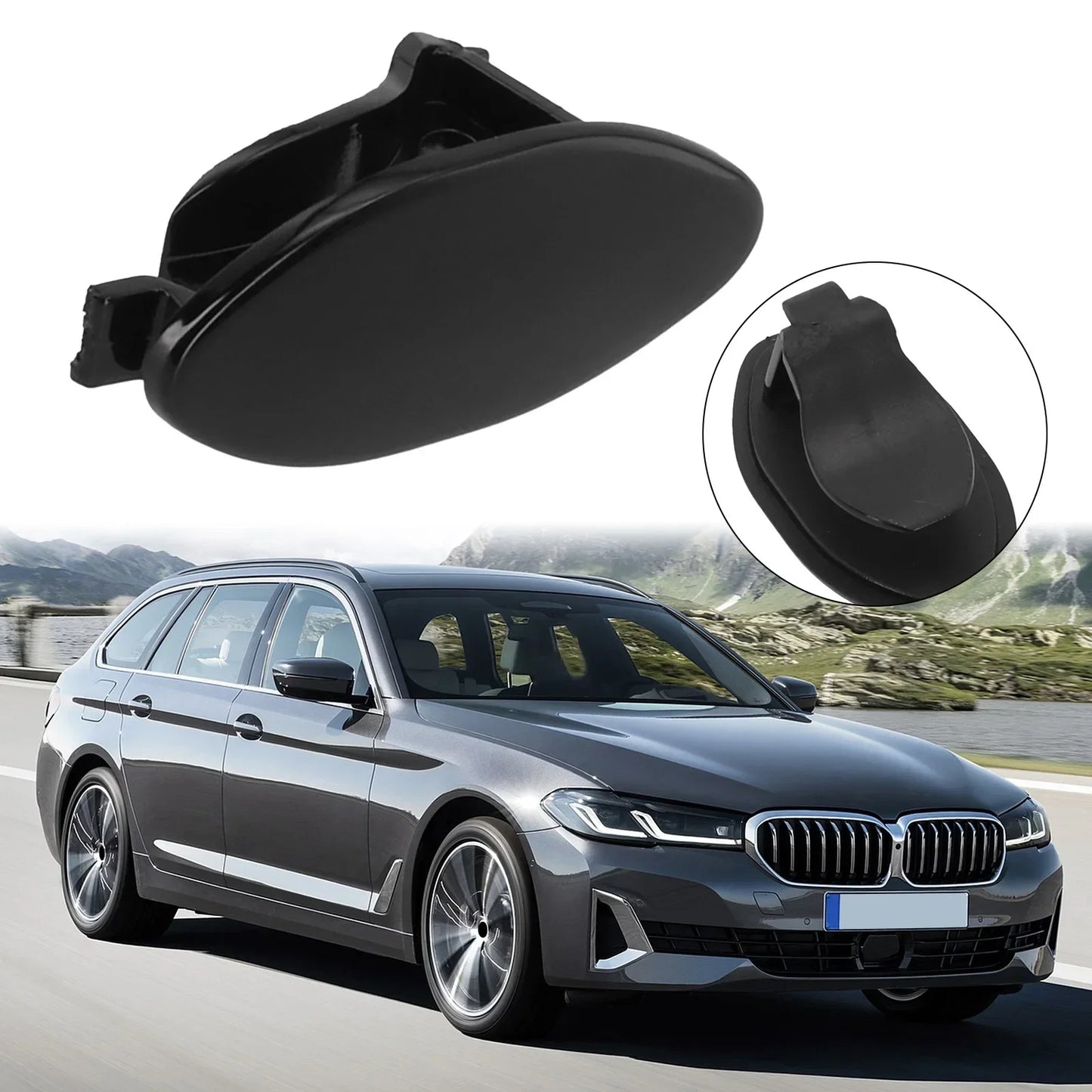 Driver Side Door Handle Key Hole Cover Cap For BMW G20 G30 G06 G05 G01 2019-2023 51217489341 Exterior Door Accessories