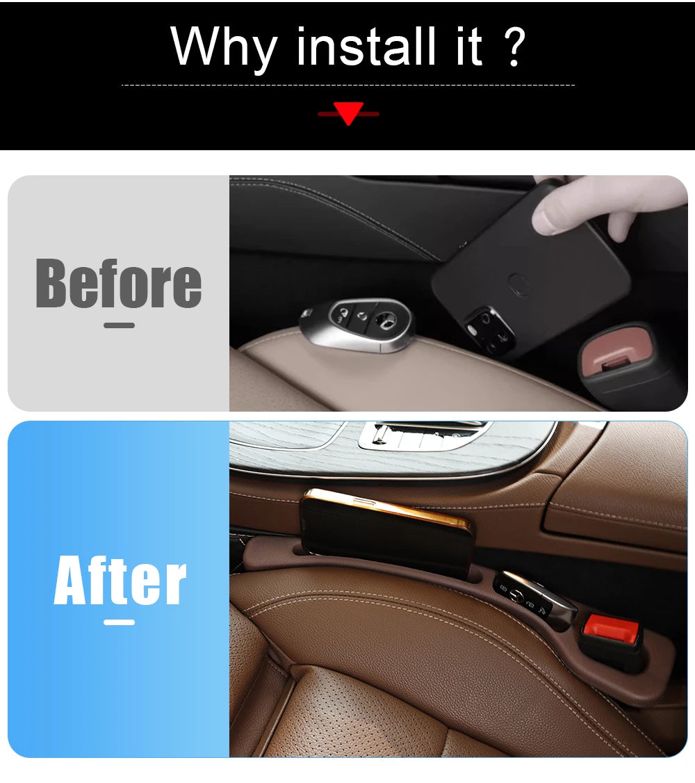 For BMW 1 2 3 4 3GT 5 5GT 6 7 Series F10 F30 F34 F36 F32 G22 G26 420i 430i M1 M2 M3 M4 M5 M6 M8 Car Seat Gap Filler Accessories