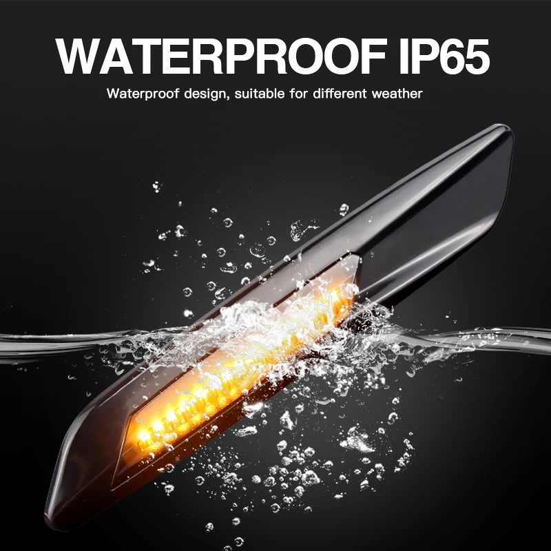 2Pcs For BMW E82 E88 128i 135i 120i E90 E91 E92 E93 E60 Full LED Amber No Dynamic Tail Turn Signal Lamp Front Side Marker Light