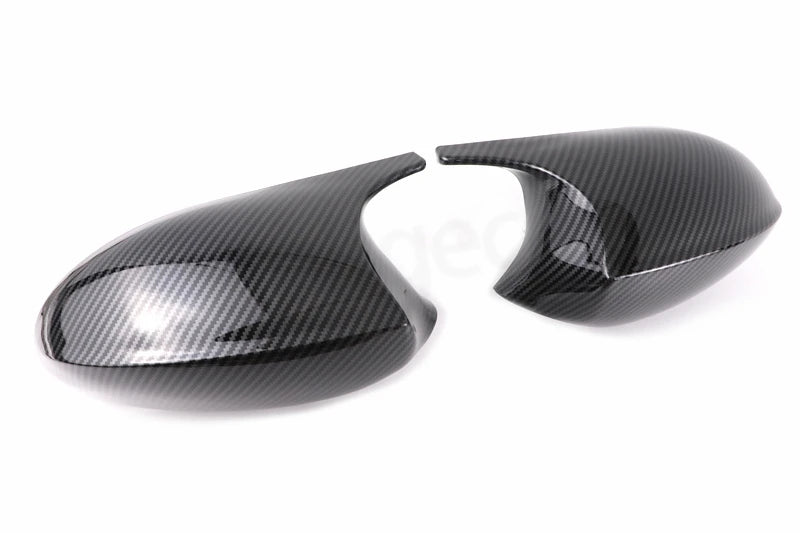 Carbon Fiber Pattern Black Side Mirror cover Caps Replacement for BMW E90 E91 2005-2011 E92 E93 2006-2013 E81 E82 E88 E87 E88